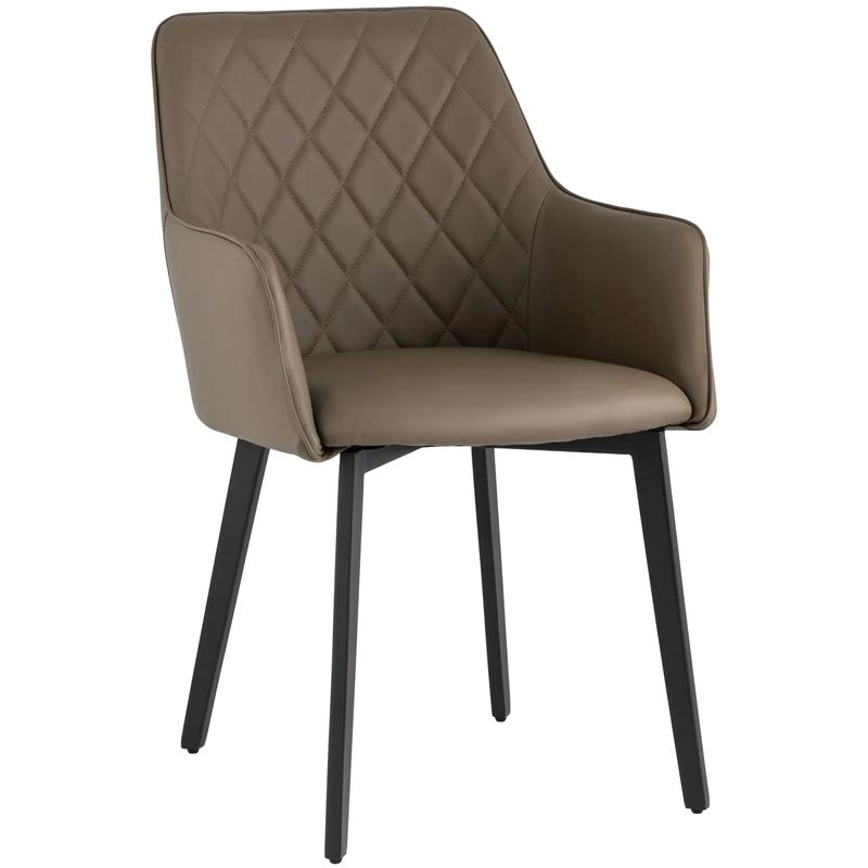 Стул Seoul Chair Коричневая Экокожа Коричневый Черный Стул Seoul Chair Коричневая Экокожа Коричневый Черный во Владивостоке | Loft Concept