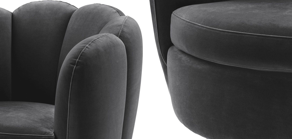 Кресло Eichholtz Swivel Chair Mirage dark grey Кресло Eichholtz Swivel Chair Mirage dark grey - Loft-Concept во Владивостоке
