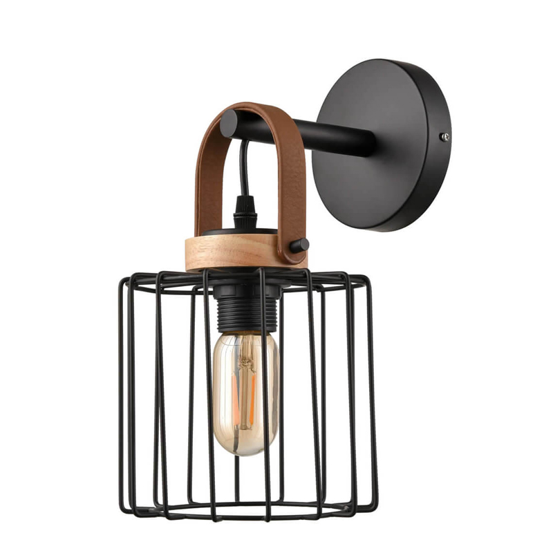 Бра Cage Wire Color Черный во Владивостоке | Loft Concept 