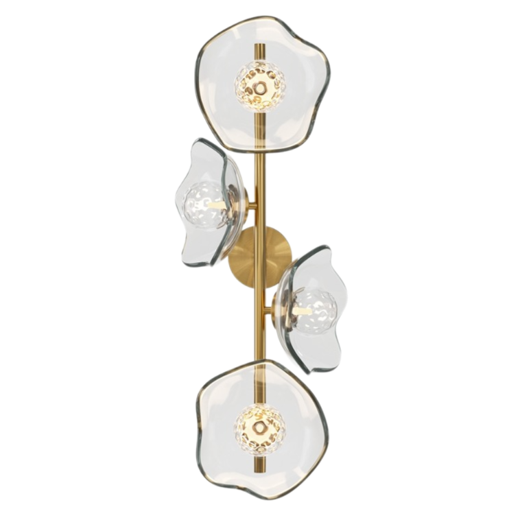 Бра Lots of transparent lotuses Латунь Бра Lots of transparent lotuses Латунь во Владивостоке | Loft Concept