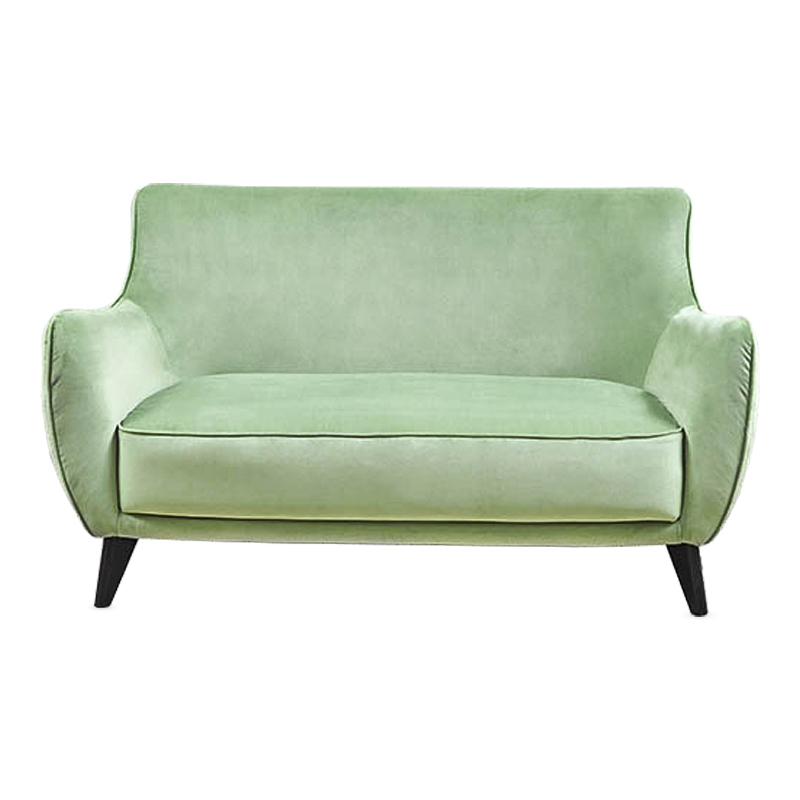Диван Mint Softness Sofa Зеленый шалфей Черный Диван Mint Softness Sofa Зеленый шалфей Черный во Владивостоке | Loft Concept