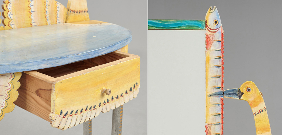 Туалетный Столик Painted Wood Dressing Table - Loft-Concept во Владивостоке