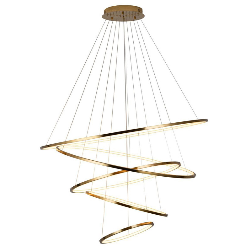Люстра Ring Horizontal Quintet gold Золотой Люстра Ring Horizontal Quintet gold Золотой во Владивостоке | Loft Concept