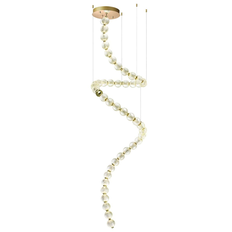 Большая светодиодная люстра Crystal Globule Spiral Золото Золотой Прозрачный Большая светодиодная люстра Crystal Globule Spiral Золото Золотой Прозрачный во Владивостоке | Loft Concept