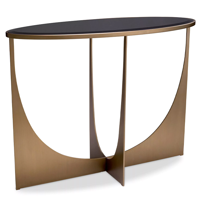 Консоль Eichholtz Console Table Elegance Черный Латунь во Владивостоке | Loft Concept 