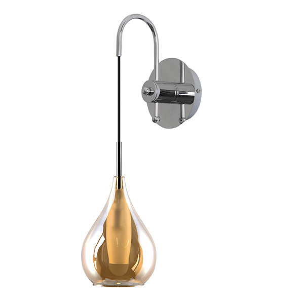 Бра Candiano Amber Sconces Янтарь (Amber) Хром Бра Candiano Amber Sconces Янтарь (Amber) Хром во Владивостоке | Loft Concept
