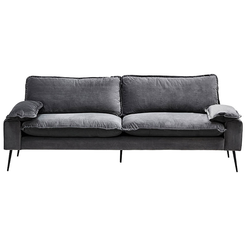 Диван Hilario Sofa Графит Черный Диван Hilario Sofa Графит Черный во Владивостоке | Loft Concept
