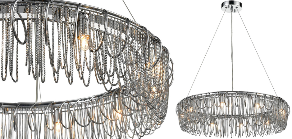 Люстра Spiral & Chains Chrome Circle Люстра Spiral & Chains Chrome Circle - Loft-Concept во Владивостоке