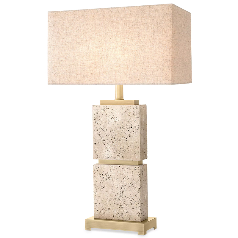 Настольная лампа Eichholtz Table Lamp Newton L Бежево-серый Латунь Настольная лампа Eichholtz Table Lamp Newton L Бежево-серый Латунь во Владивостоке | Loft Concept