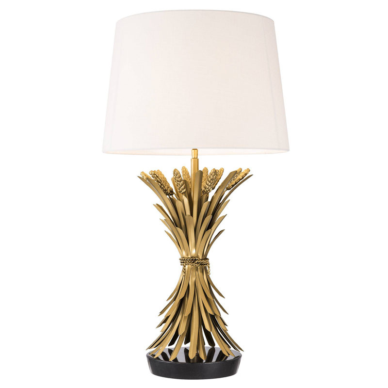 Настольная лампа Eichholtz Table Lamp Bonheur Золотой Белый Черный Настольная лампа Eichholtz Table Lamp Bonheur Золотой Белый Черный во Владивостоке | Loft Concept