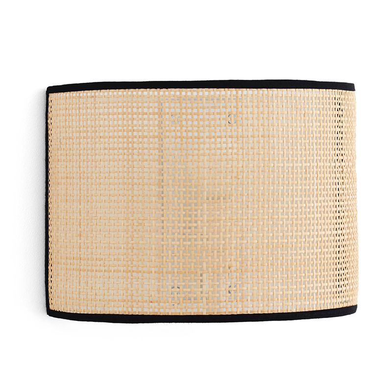 Бра Ottar Wicker Bamboo Cane beige black Бежевый Черный Бра Ottar Wicker Bamboo Cane beige black Бежевый Черный во Владивостоке | Loft Concept
