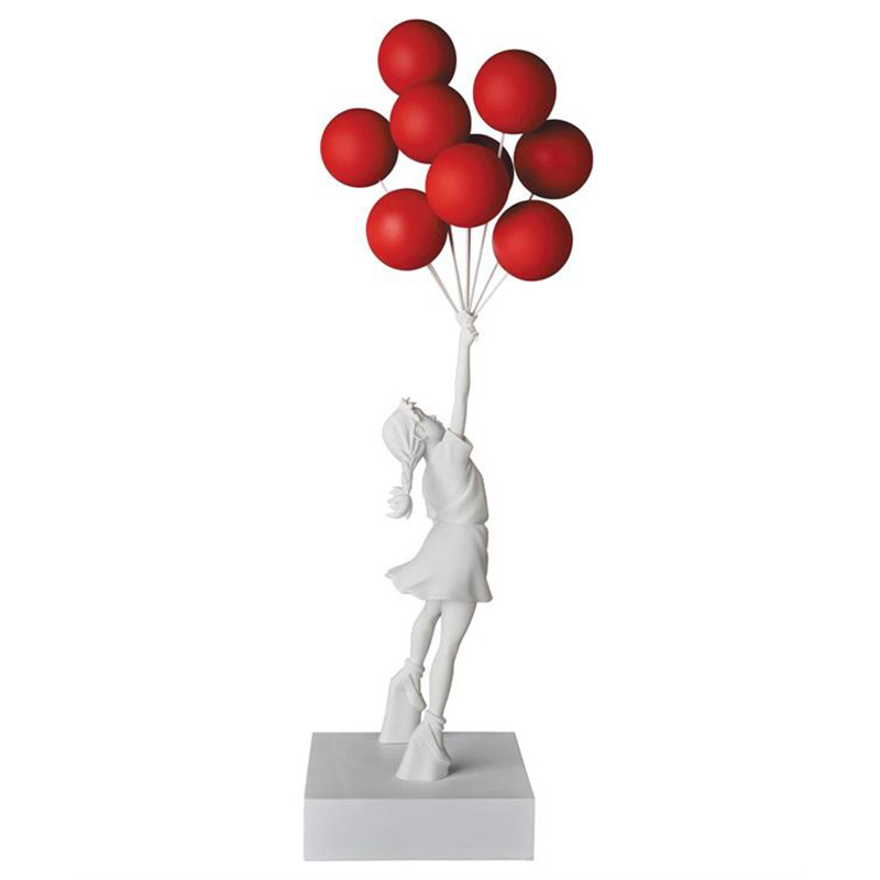 Статуэтка Flying Balloons Girl white and red Белый Красный Статуэтка Flying Balloons Girl white and red Белый Красный во Владивостоке | Loft Concept