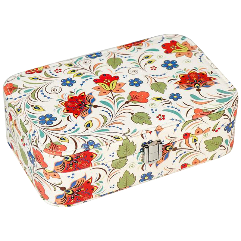 Шкатулка Multicilored Floral Pattern Jewerly Organizer Box Мульти Шкатулка Multicilored Floral Pattern Jewerly Organizer Box Мульти во Владивостоке | Loft Concept