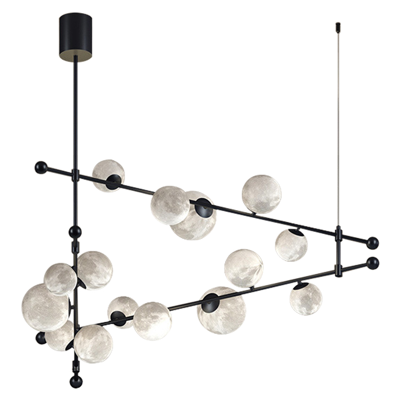 Светильник Tech Lighting Modern Rail Geometric Linear Suspension 15 Black Черный Белый Светильник Tech Lighting Modern Rail Geometric Linear Suspension 15 Black Черный Белый во Владивостоке | Loft Concept