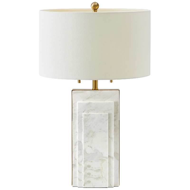 Дизайнерский настольный светильник Deco Marble Table Lamp Золотой Молочный Белый Мрамор Bianco Дизайнерский настольный светильник Deco Marble Table Lamp Золотой Молочный Белый Мрамор Bianco во Владивостоке | Loft Concept