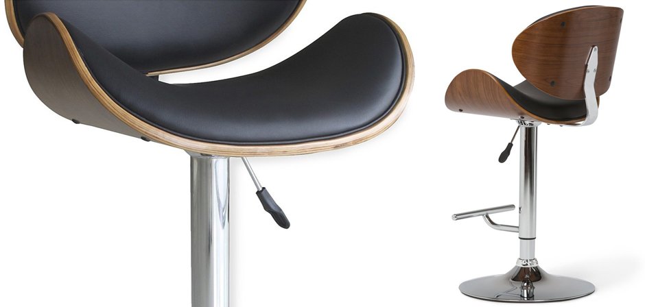 Барный стул Lounge Bar Stool черный Барный стул Lounge Bar Stool черный - Loft-Concept во Владивостоке
