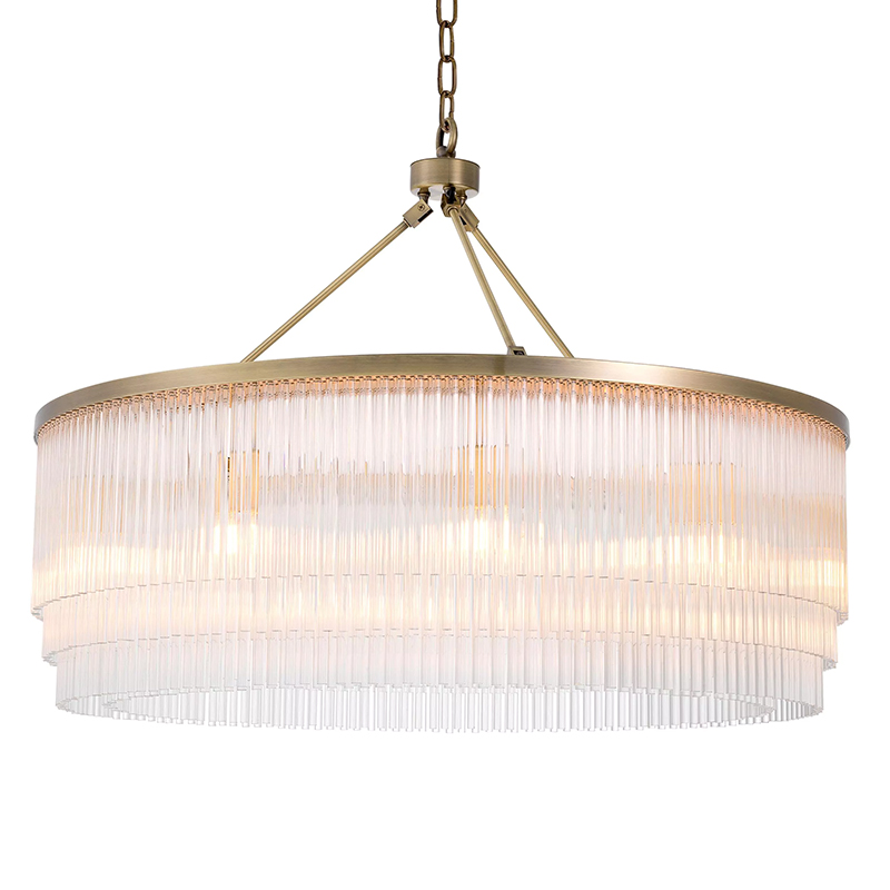 Люстра Eichholtz Chandelier Hector L Brass Латунь Прозрачное Стекло Люстра Eichholtz Chandelier Hector L Brass Латунь Прозрачное Стекло во Владивостоке | Loft Concept