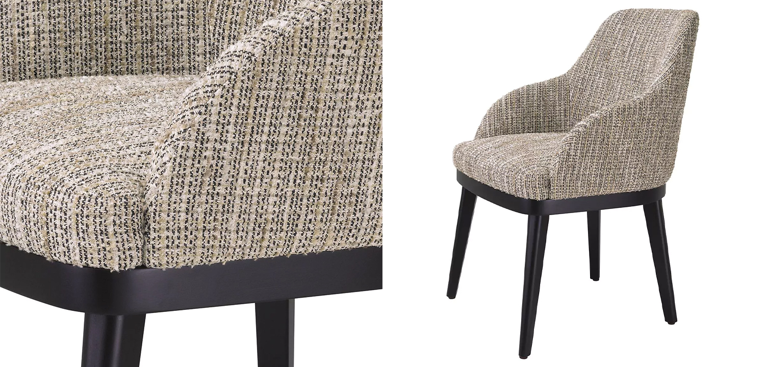 Стул Eichholtz Dining Chair Costa Mademoiselle Beige - фото №1