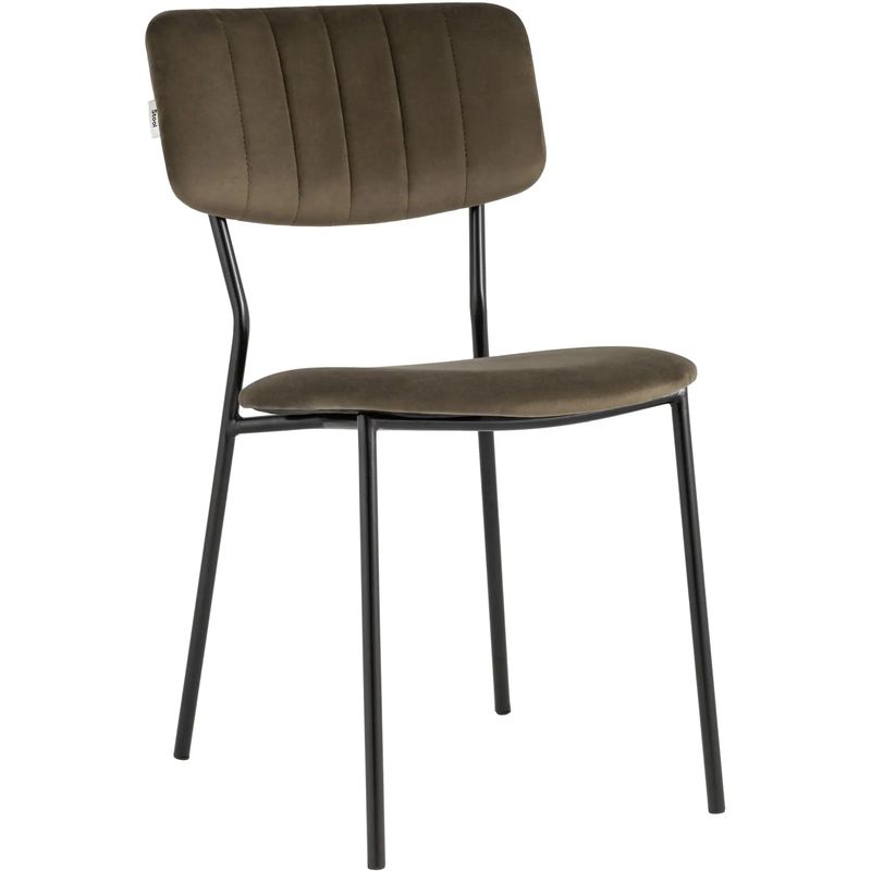 Стул Singer Chair без подлокотника Коричневый Велюр Коричневый Черный Стул Singer Chair без подлокотника Коричневый Велюр Коричневый Черный во Владивостоке | Loft Concept