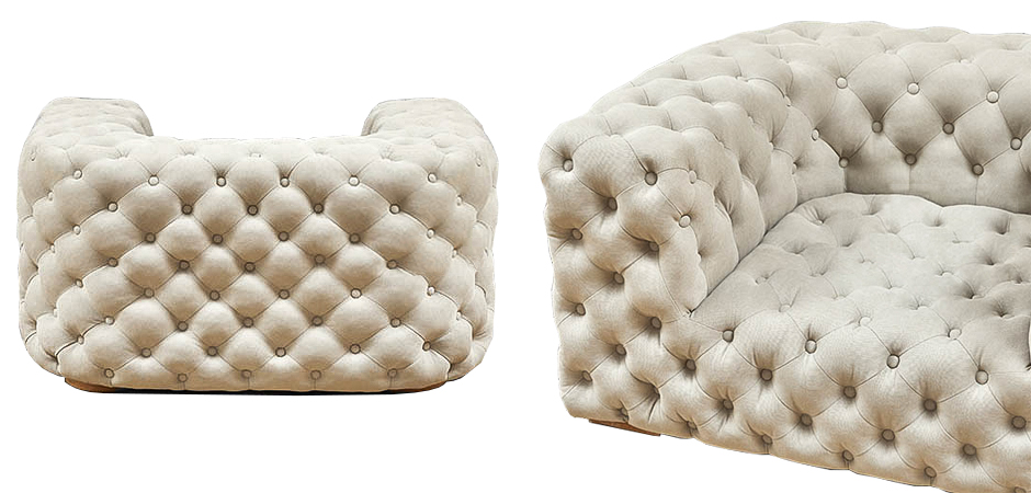 Кресло Soho Tufted Milk Armchair Кресло Soho Tufted Milk Armchair - Loft-Concept во Владивостоке