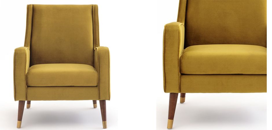 Кресло Classic Furniture горчичный Кресло Classic Furniture горчичный - Loft-Concept во Владивостоке