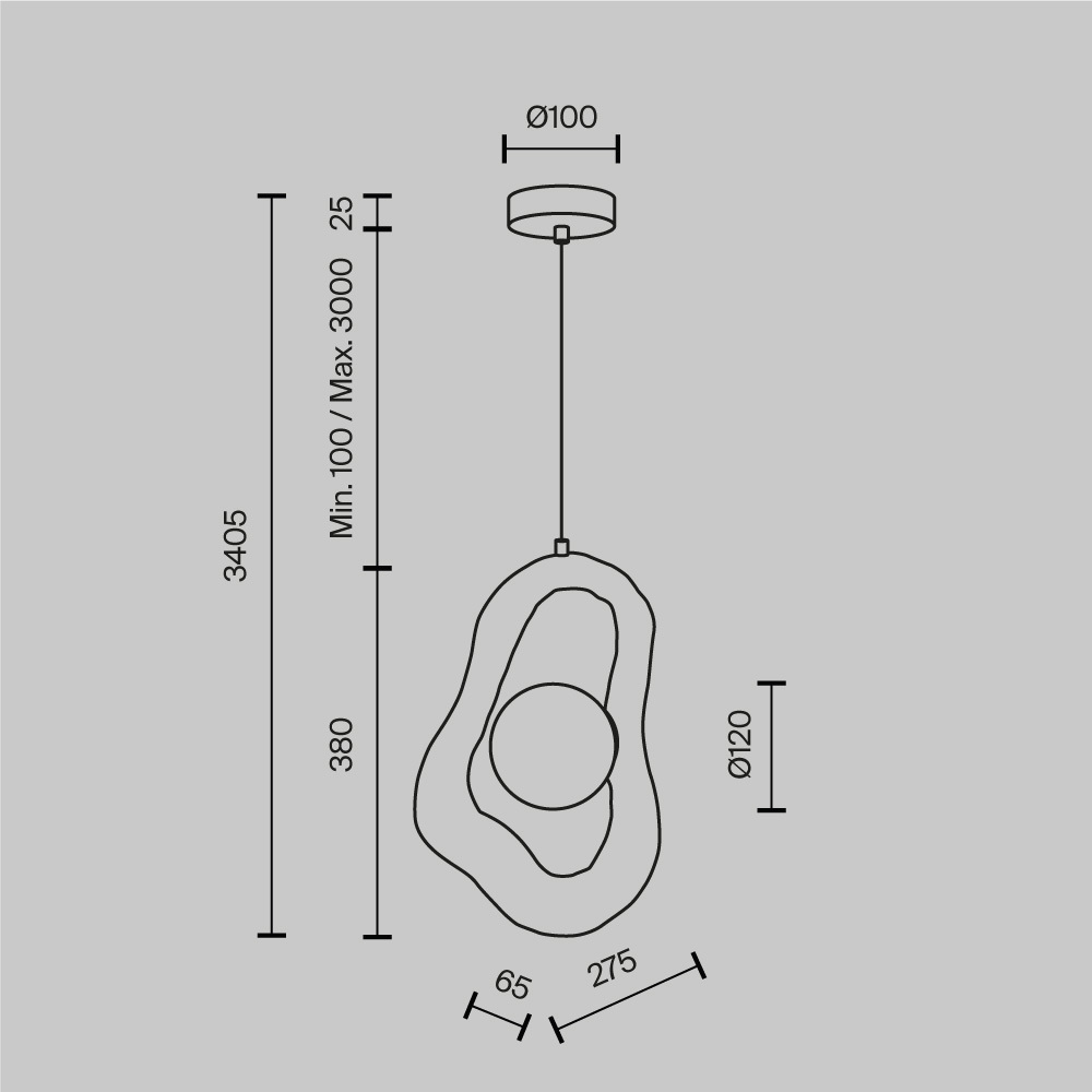 Подвесной светильник Opus во Владивостоке
