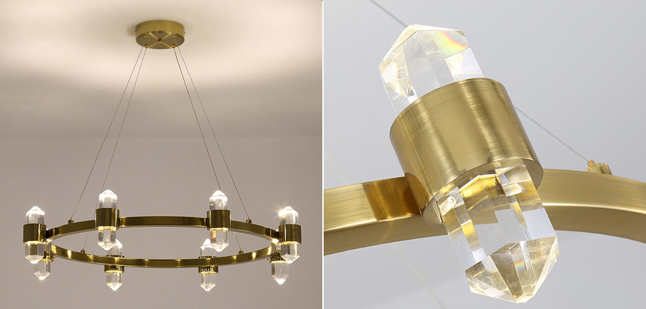 Люстра Crystal Ring Chandelier Brass Люстра Crystal Ring Chandelier Brass - Loft-Concept во Владивостоке