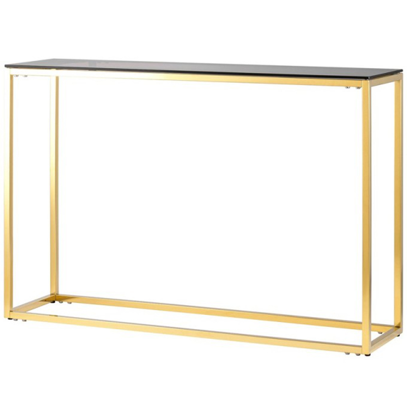 Консоль Cassiani Collection Gold Золотой Стекло Смок Консоль Cassiani Collection Gold Золотой Стекло Смок во Владивостоке | Loft Concept