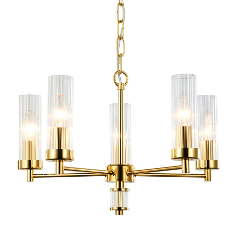 Люстра Jeanette Chandelier Gold 46 Глянцевое золото Прозрачный Люстра Jeanette Chandelier Gold 46 Глянцевое золото Прозрачный во Владивостоке | Loft Concept