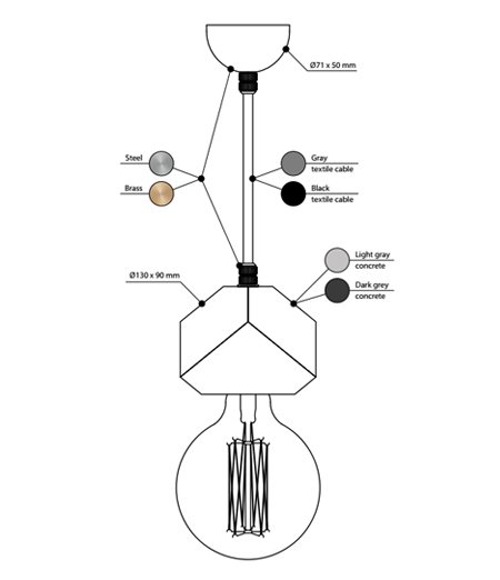 Подвесной светильник BETON MAKT во Владивостоке