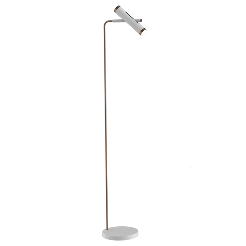Торшер Rainer Floor Lamp white Белый Золотой Торшер Rainer Floor Lamp white Белый Золотой во Владивостоке | Loft Concept