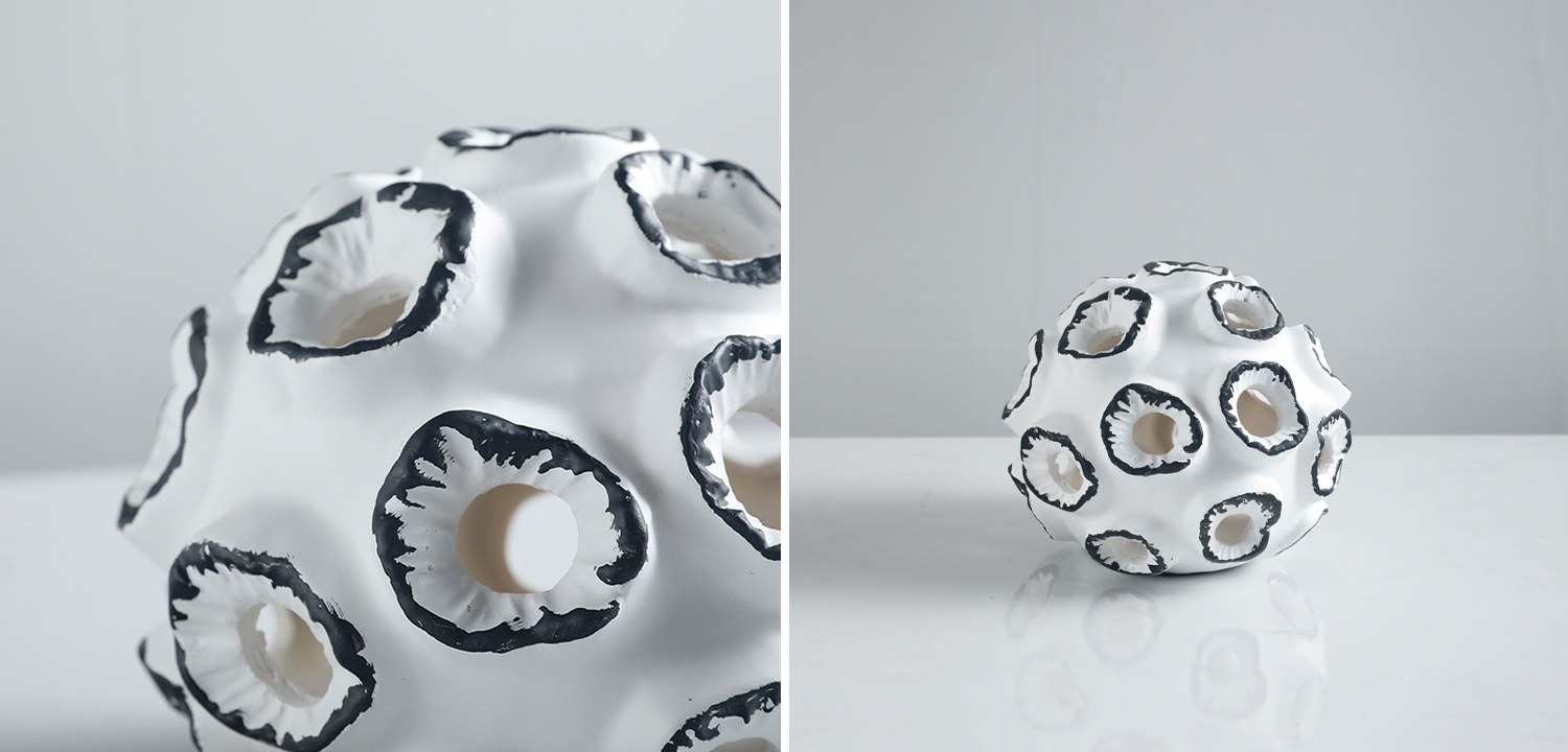 Декоративная статуэтка Molecule Collection White Black Statuette - фото