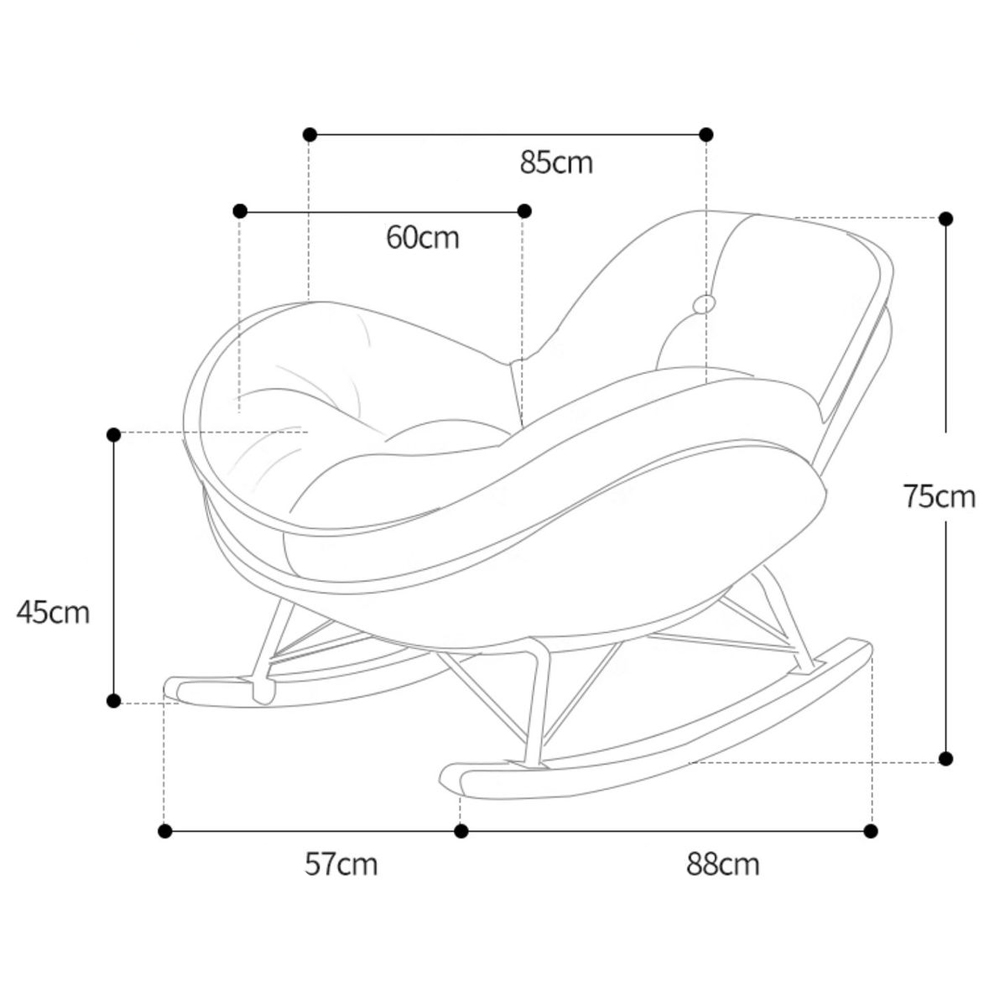 Кресло-качалка Rocking Soft Chair Кресло-качалка Rocking Soft Chair во Владивостоке