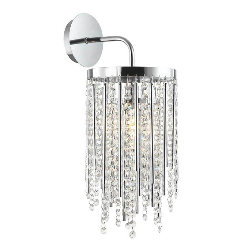 Бра Crystal Wind Chimes Chrome Wall Lamp Хром Прозрачный Бра Crystal Wind Chimes Chrome Wall Lamp Хром Прозрачный во Владивостоке | Loft Concept