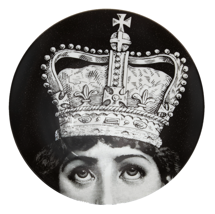 Декоративная тарелка Fornasetti 004 Черный Декоративная тарелка Fornasetti 004 Черный во Владивостоке | Loft Concept