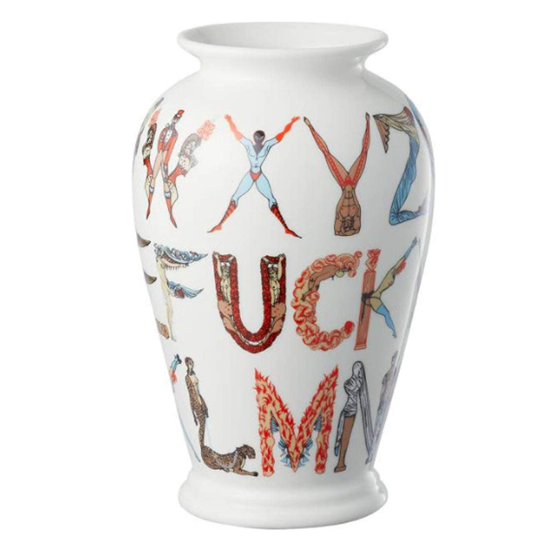 Ваза Supreme Alphabet Vase Белый Мульти Ваза Supreme Alphabet Vase Белый Мульти во Владивостоке | Loft Concept
