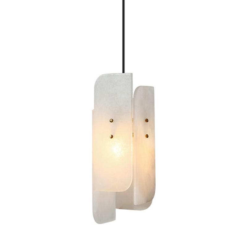 Подвесной светильник Ancel Hanging Light Белый Мрамор Bianco Глянцевое золото Подвесной светильник Ancel Hanging Light Белый Мрамор Bianco Глянцевое золото во Владивостоке | Loft Concept