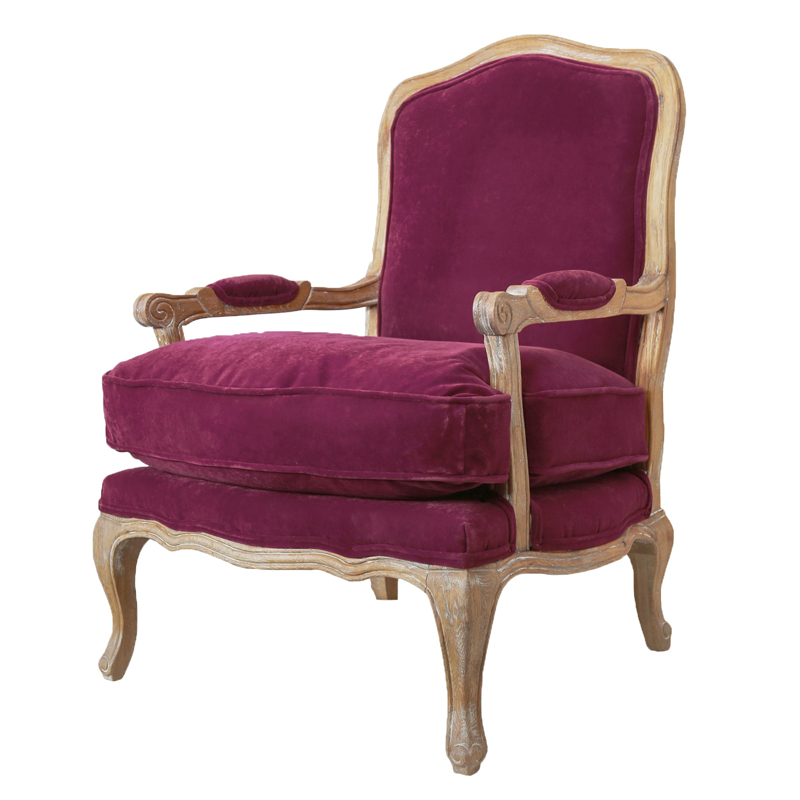 Кресло Joseph Chair violet Пурпурно-фиолетовый Кресло Joseph Chair violet Пурпурно-фиолетовый во Владивостоке | Loft Concept