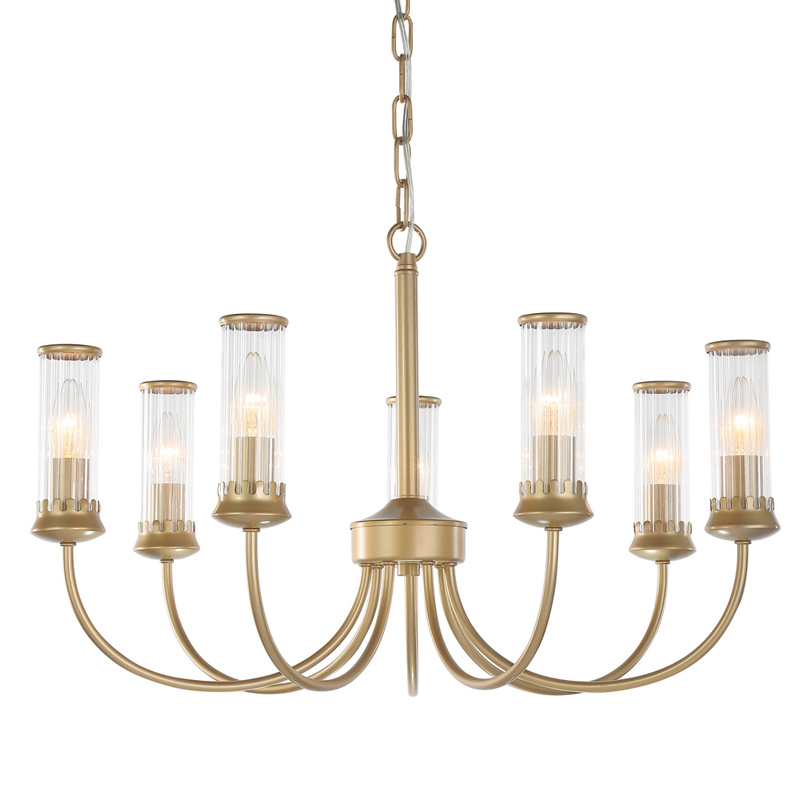Люстра Morgane Chandelier gold 66 Золотой Прозрачный Люстра Morgane Chandelier gold 66 Золотой Прозрачный во Владивостоке | Loft Concept