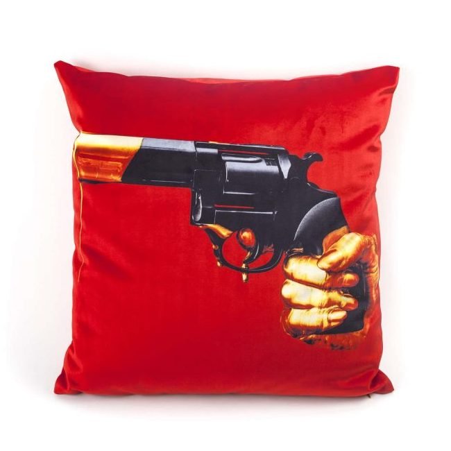 Подушка Seletti Cushion Revolver Toiletpaper Красный Подушка Seletti Cushion Revolver Toiletpaper Красный во Владивостоке | Loft Concept