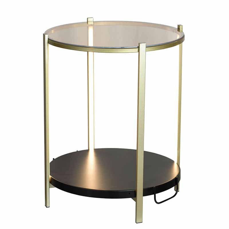 Приставной стол Hael Side Table LED Золотой Приставной стол Hael Side Table LED Золотой во Владивостоке | Loft Concept