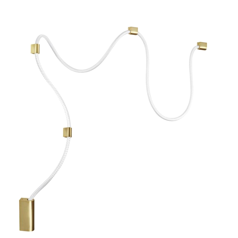 Подвесной светильник LUKE LAMPCO TRACER LAMP Gold Бронза Белый Подвесной светильник LUKE LAMPCO TRACER LAMP Gold Бронза Белый во Владивостоке | Loft Concept