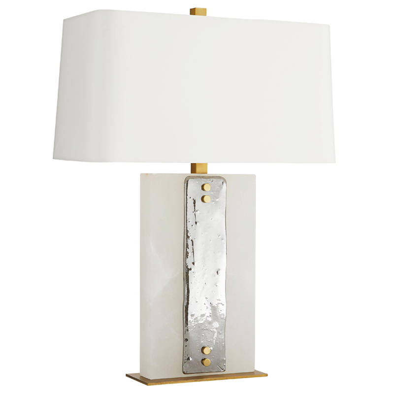 Дизайнерская настольная лампа URIAH LAMP Белый Серый во Владивостоке | Loft Concept 