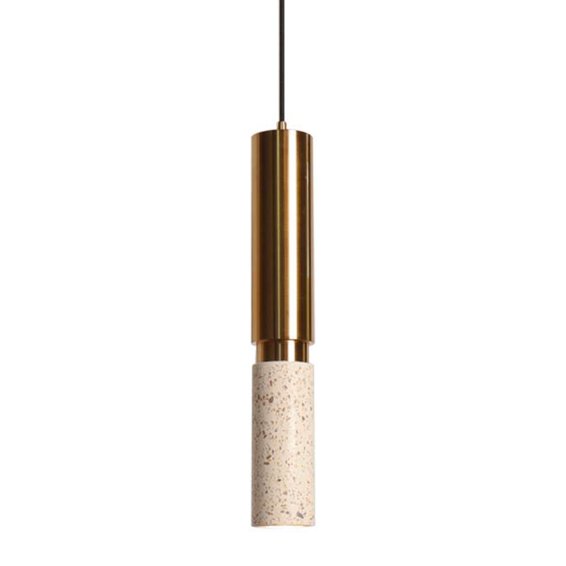 Светильник с цилиндрический плафоном Cylindrical Pendant Lamp Marble Латунь Белый Бежевый Черный Мрамор Nero Зеленый Светильник с цилиндрический плафоном Cylindrical Pendant Lamp Marble Латунь Белый Бежевый Черный Мрамор Nero Зеленый во Владивостоке | Loft Concept