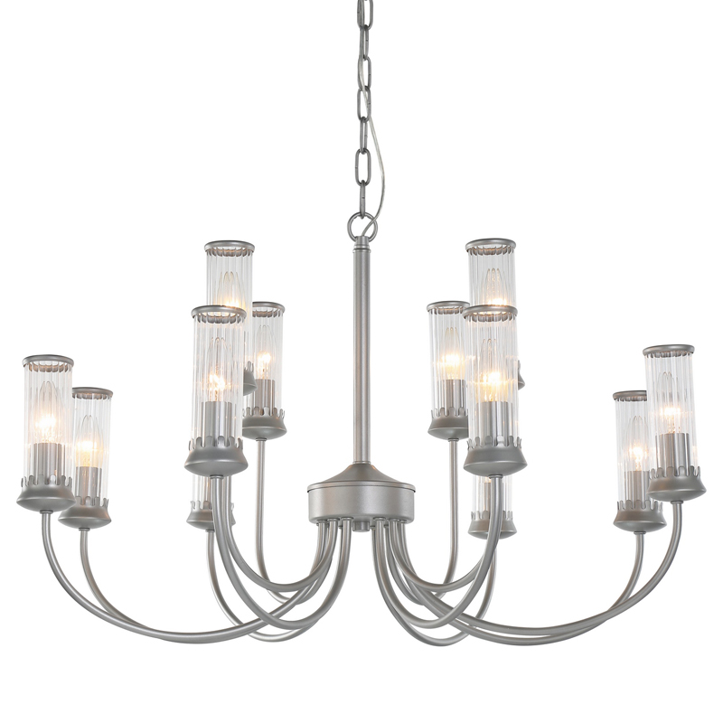 Люстра Morgane Chandelier silver 78 Серебряный Прозрачный Люстра Morgane Chandelier silver 78 Серебряный Прозрачный во Владивостоке | Loft Concept