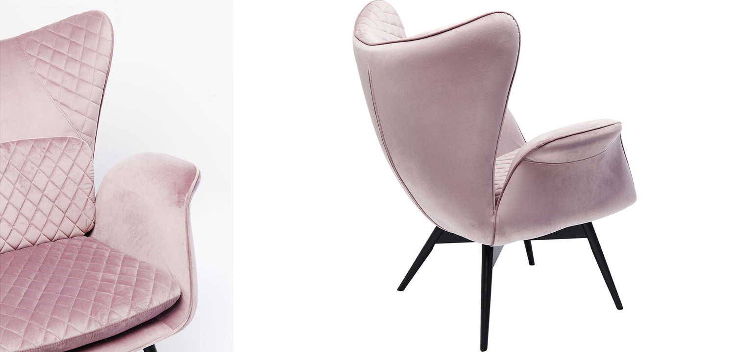 Кресло Pink Velvet Throne - фото