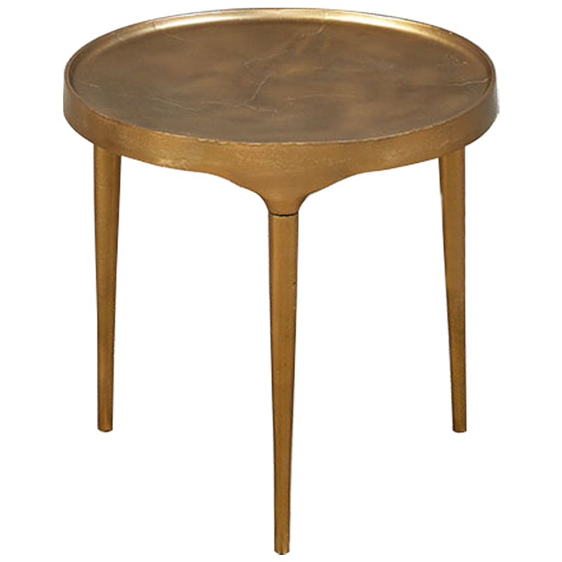 Приставной стол круглый Robby Coffee Table Золотой Приставной стол круглый Robby Coffee Table Золотой во Владивостоке | Loft Concept