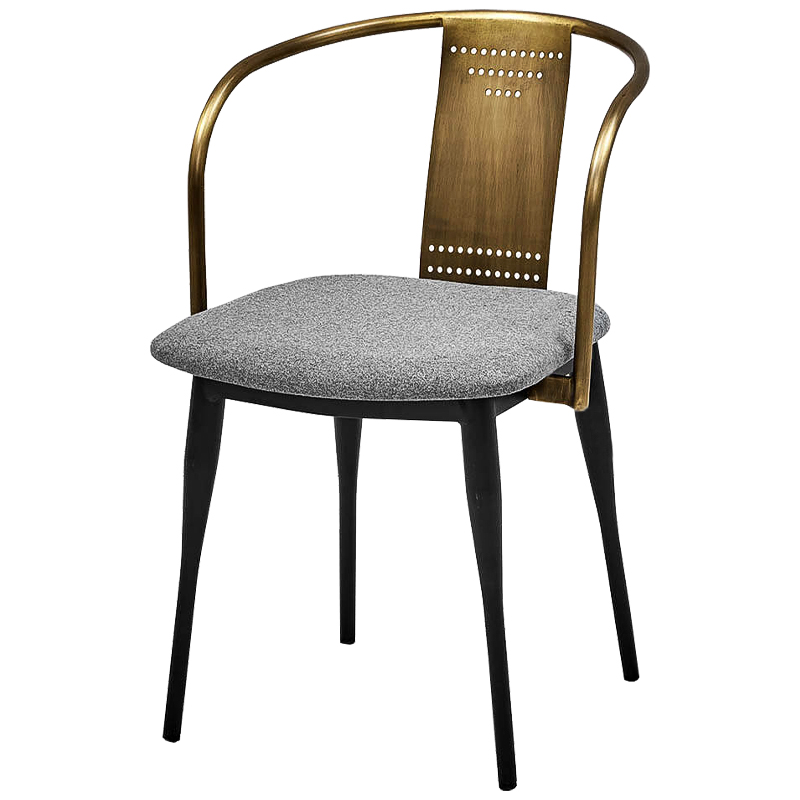 Стул Roger Loft Stool Винтажное Темное Золото Серый Черный Стул Roger Loft Stool Винтажное Темное Золото Серый Черный во Владивостоке | Loft Concept