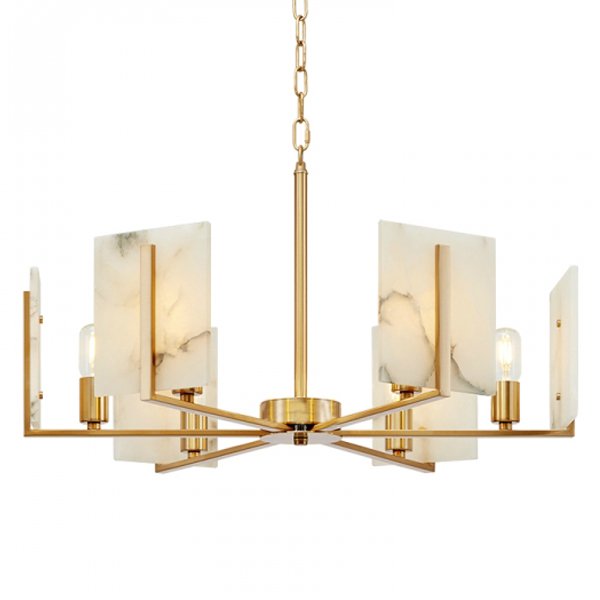 Люстра Marble square Chandelier Латунь Люстра Marble square Chandelier Латунь во Владивостоке | Loft Concept