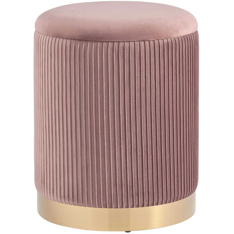Пуф с ящиком Beatrice розовый Glossy Velor Розовый пастельный Пуф с ящиком Beatrice розовый Glossy Velor Розовый пастельный во Владивостоке | Loft Concept